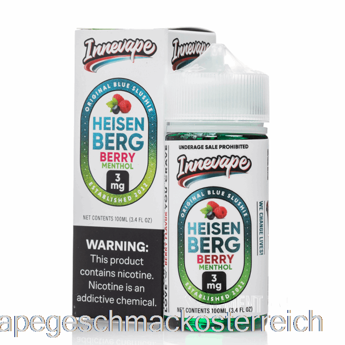 Heisenberg-Beeren-Menthol – Innevape – 100 Ml, 3 Mg Vape-Geschmack